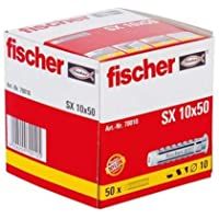fischer 70010 Taco SX 10x50 (Caja de 50 Ud.)- 070010- Gris
